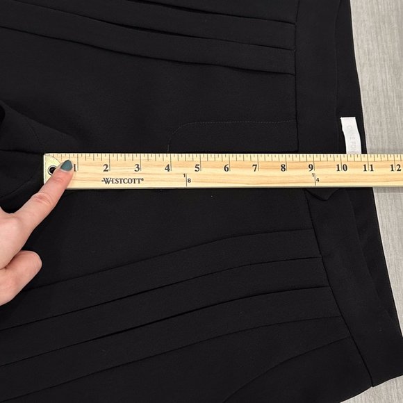 Anne Fontaine Sylvia Pleated Detail Mid-Rise Trouser Pants in Black Women’s Sz 8 - Picture 13 of 16